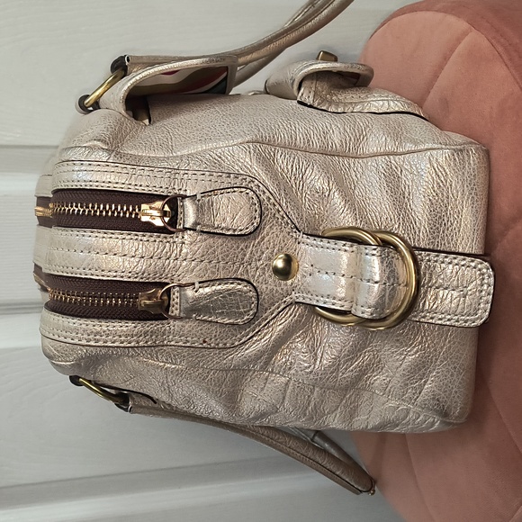 Coach Peyton Legacy Metallic Leather Satchel Limited Edition Coach Archive 13547 - Picture 5 of 15